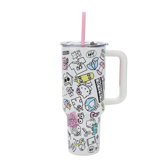 Hello Kitty 40 Oz Stainless Steel Tumbler With Attachable Bag - Picture 7 of 16